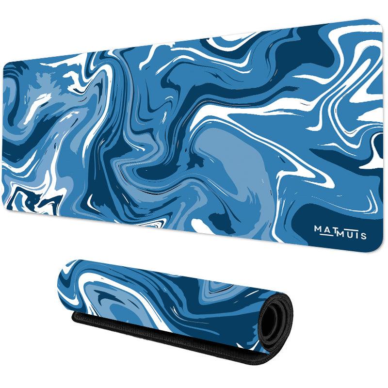 Liquid Abstract Blue River | XXL Gaming Muismat - Matmuis