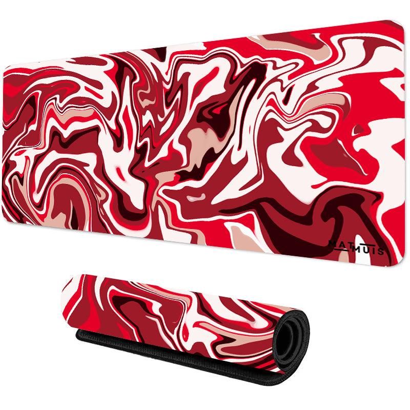 Liquid Abstract Red Edge | XXL Gaming Muismat - Matmuis