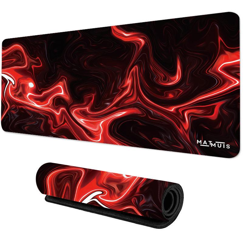 Swirl Abstract Red Lava | XXL Gaming Muismatten - Matmuis