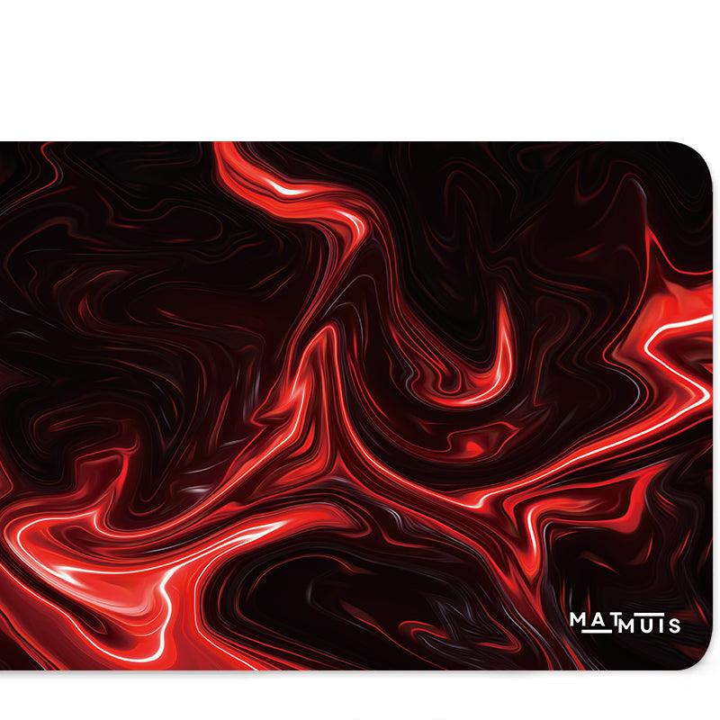 Swirl Abstract Red Lava | XXL Gaming Muismatten - Matmuis