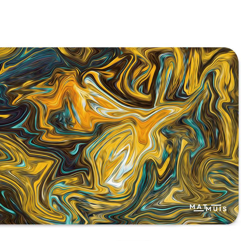 Swirl Abstract Gold Ore | XXL Gaming Muismatten - Matmuis