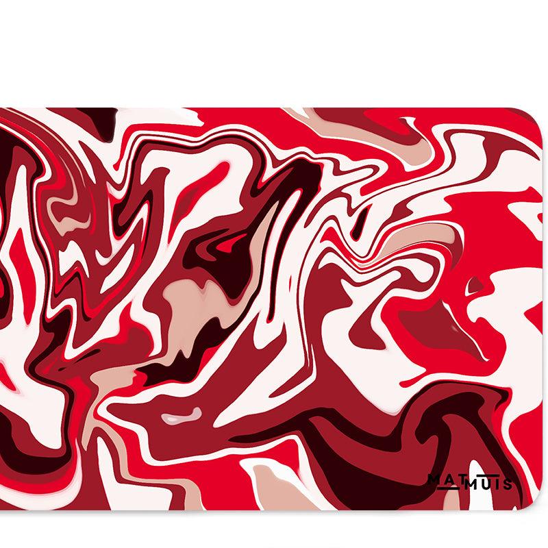 Liquid Abstract Red Edge | XXL Gaming Muismat - Matmuis