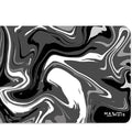 Liquid Abstract Black Chrome | XXL Gaming Muismat - Matmuis