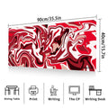 Liquid Abstract Red Edge | XXL Gaming Muismat - Matmuis